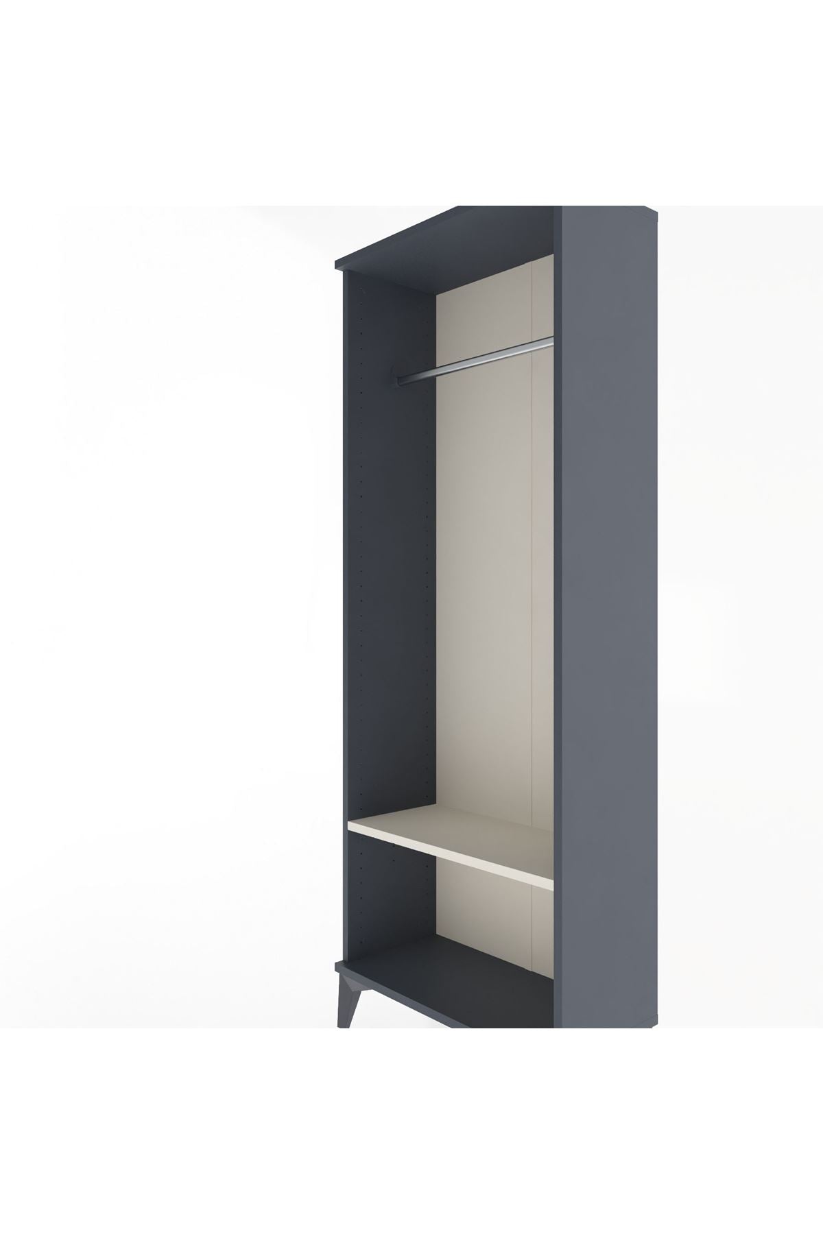 Arges Dolap Tek Raflı Kapaklı Tek Askılı 60x30x163 - S20M128V4A