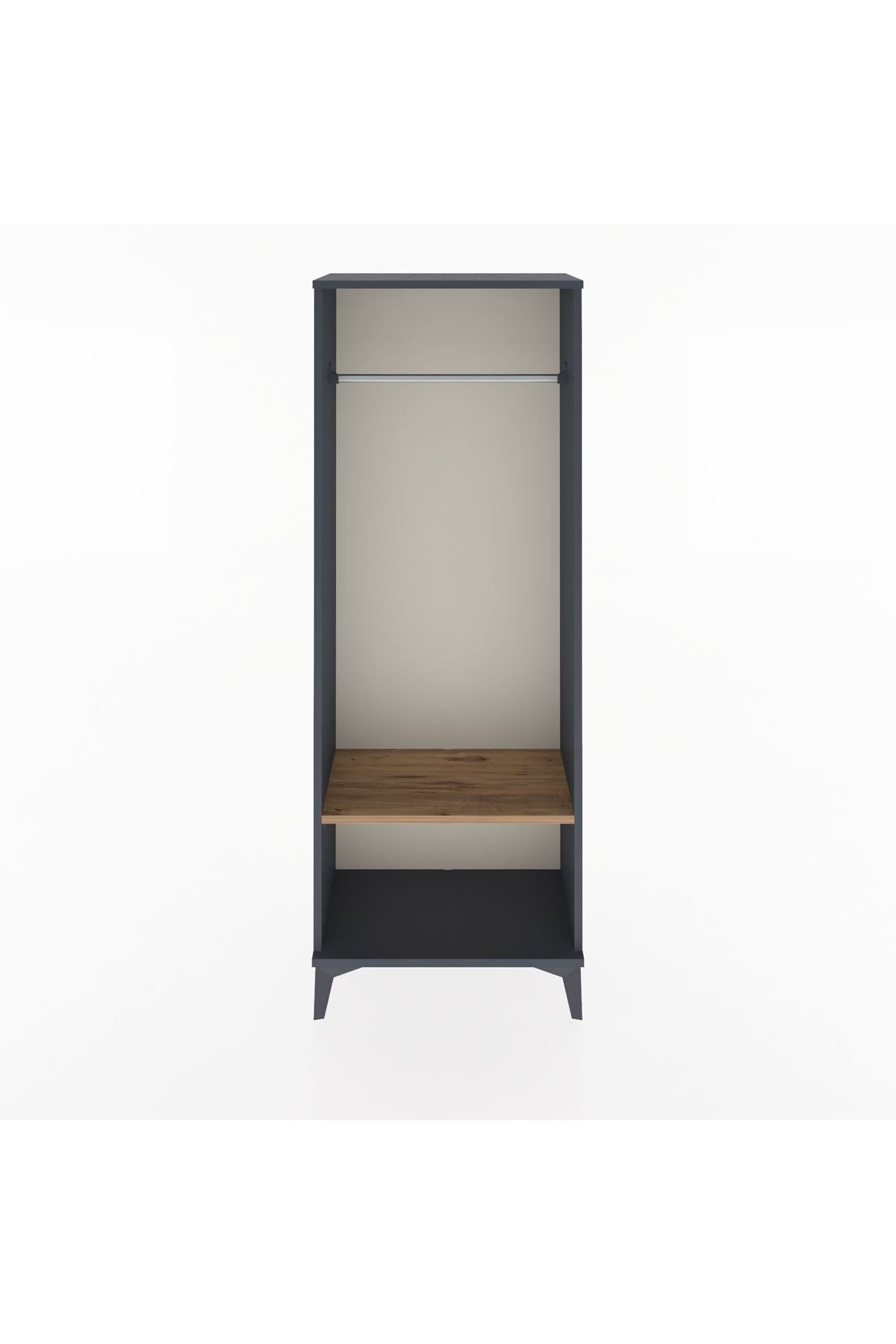 Arges Dolap Tek Raflı Kapaklı Tek Askılı 60x30x163 - S20M128V6A