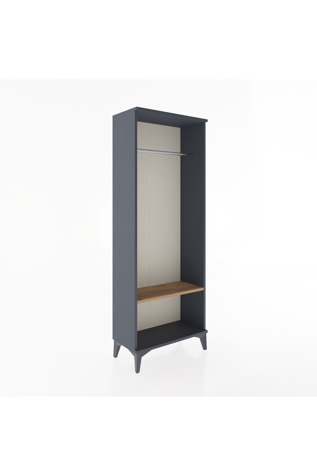 Arges Dolap Tek Raflı Kapaklı Tek Askılı 60x30x163 - S20M128V6A
