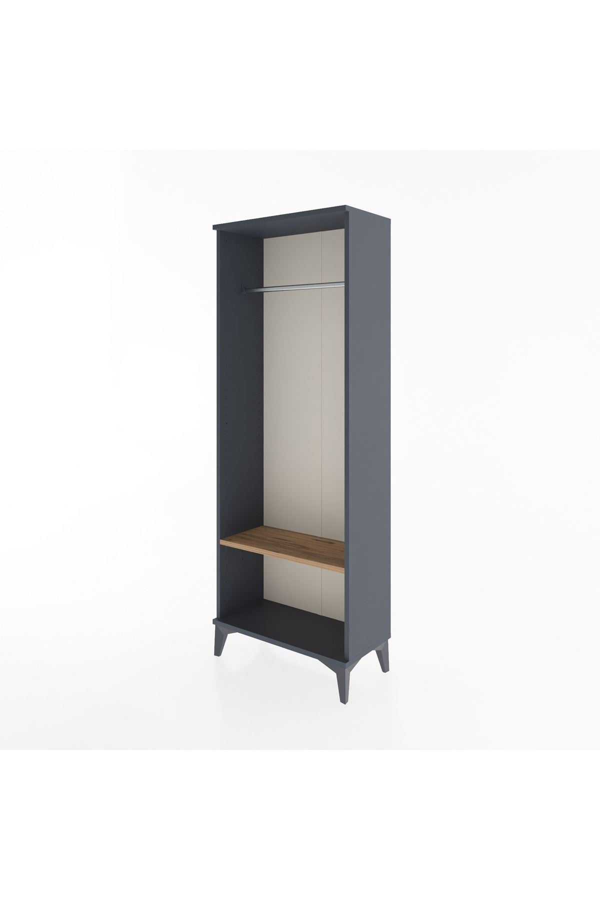 Arges Dolap Tek Raflı Kapaklı Tek Askılı 60x30x163 - S20M128V6A