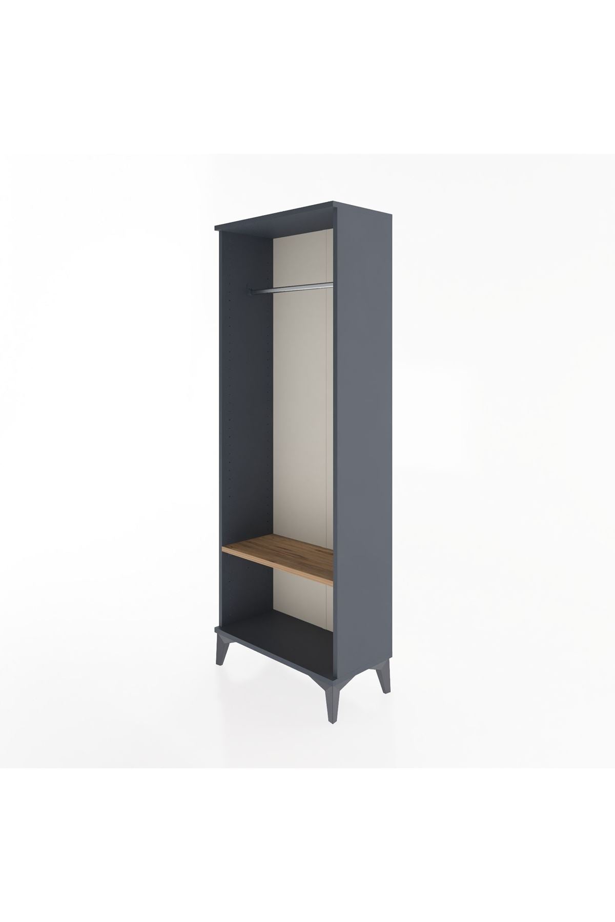 Arges Dolap Tek Raflı Kapaklı Tek Askılı 60x30x163 - S20M128V6A