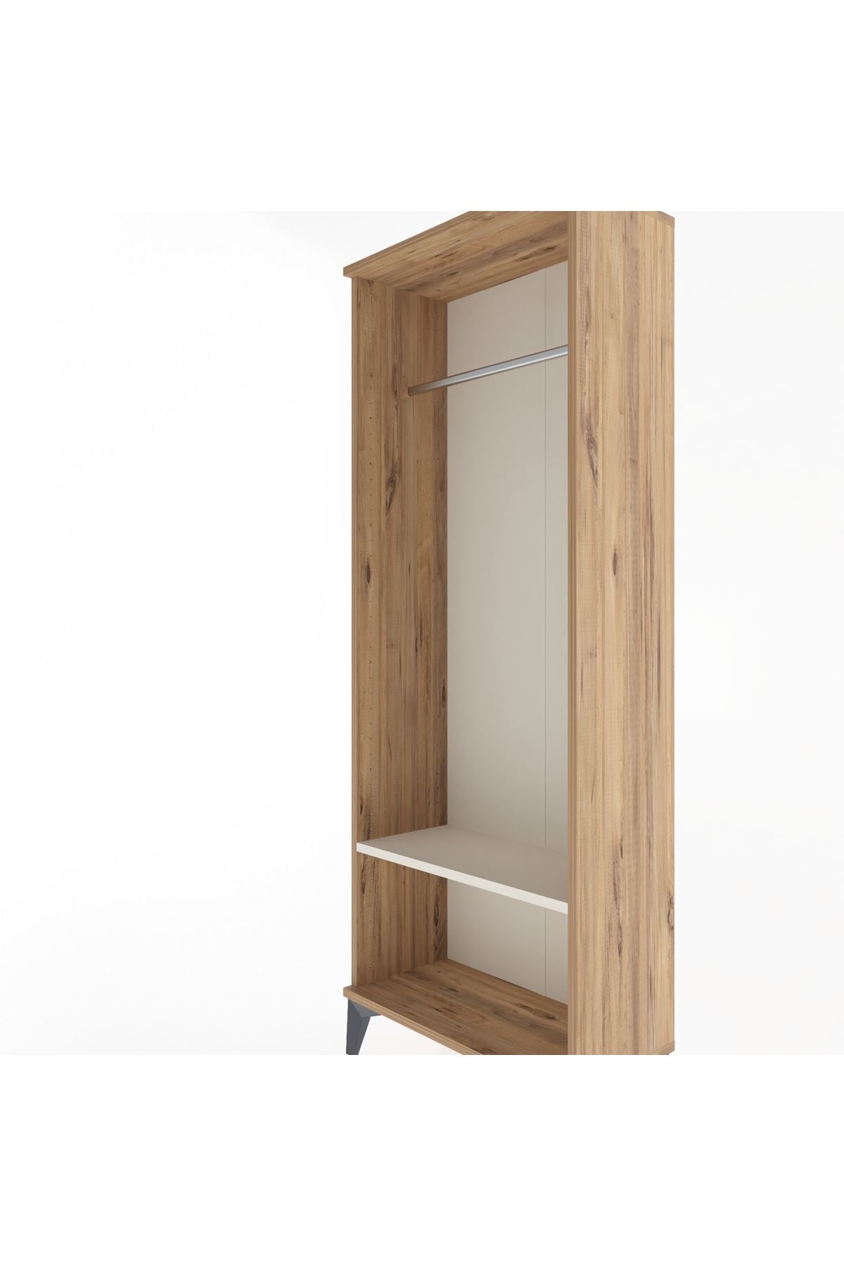 Arges Dolap Tek Raflı Kapaklı Tek Askılı 60x30x163 - S20M128V7A
