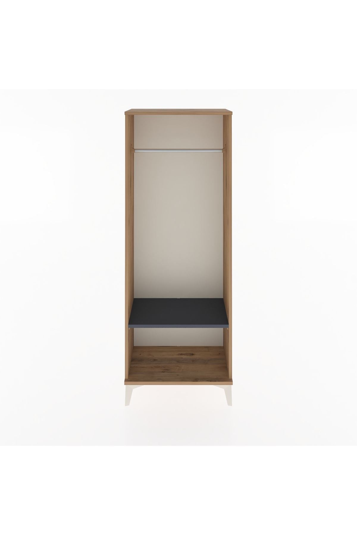 Arges Dolap Tek Raflı Kapaklı Tek Askılı 60x30x163 - S20M128V8A