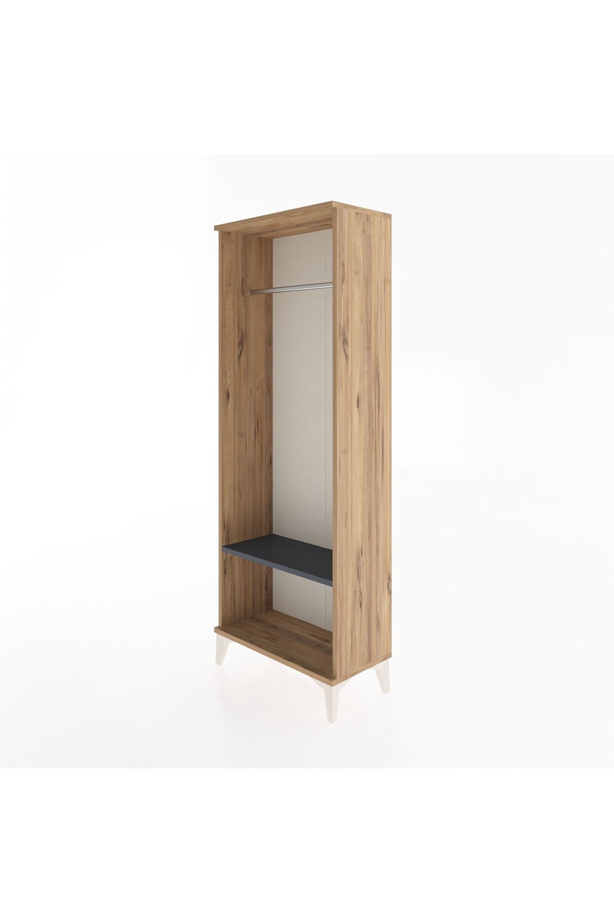 Arges Dolap Tek Raflı Kapaklı Tek Askılı 60x30x163 - S20M128V8A