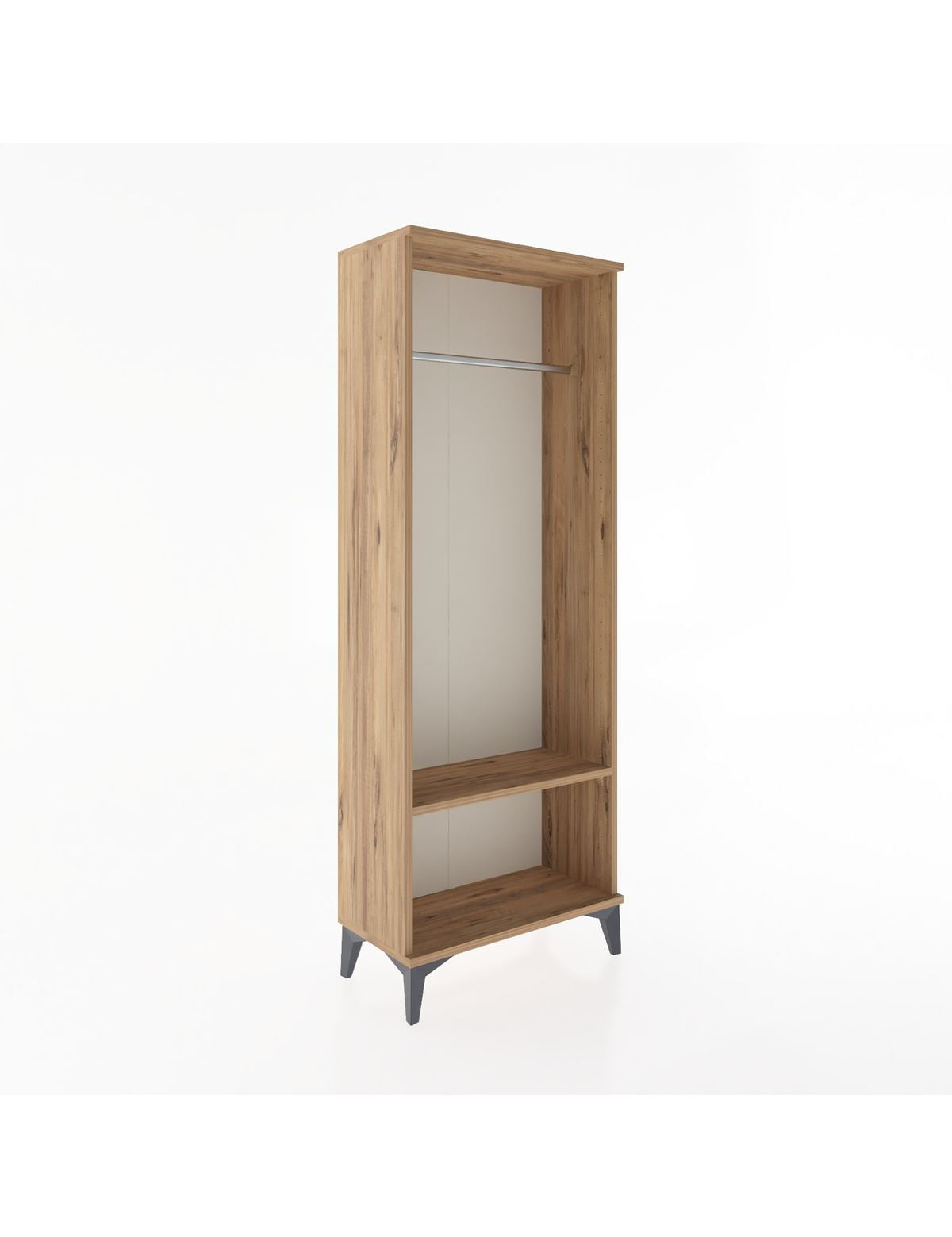 Arges Dolap Tek Raflı Kapaklı Tek Askılı 60x30x163 - S20M128V9A