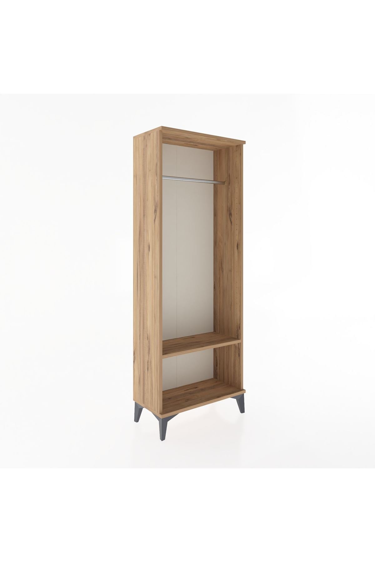Arges Dolap Tek Raflı Kapaklı Tek Askılı 60x30x163 - S20M128V9A