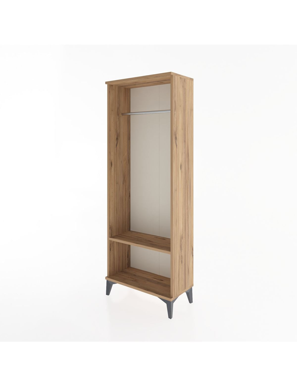 Arges Dolap Tek Raflı Kapaklı Tek Askılı 60x30x163 - S20M128V9A