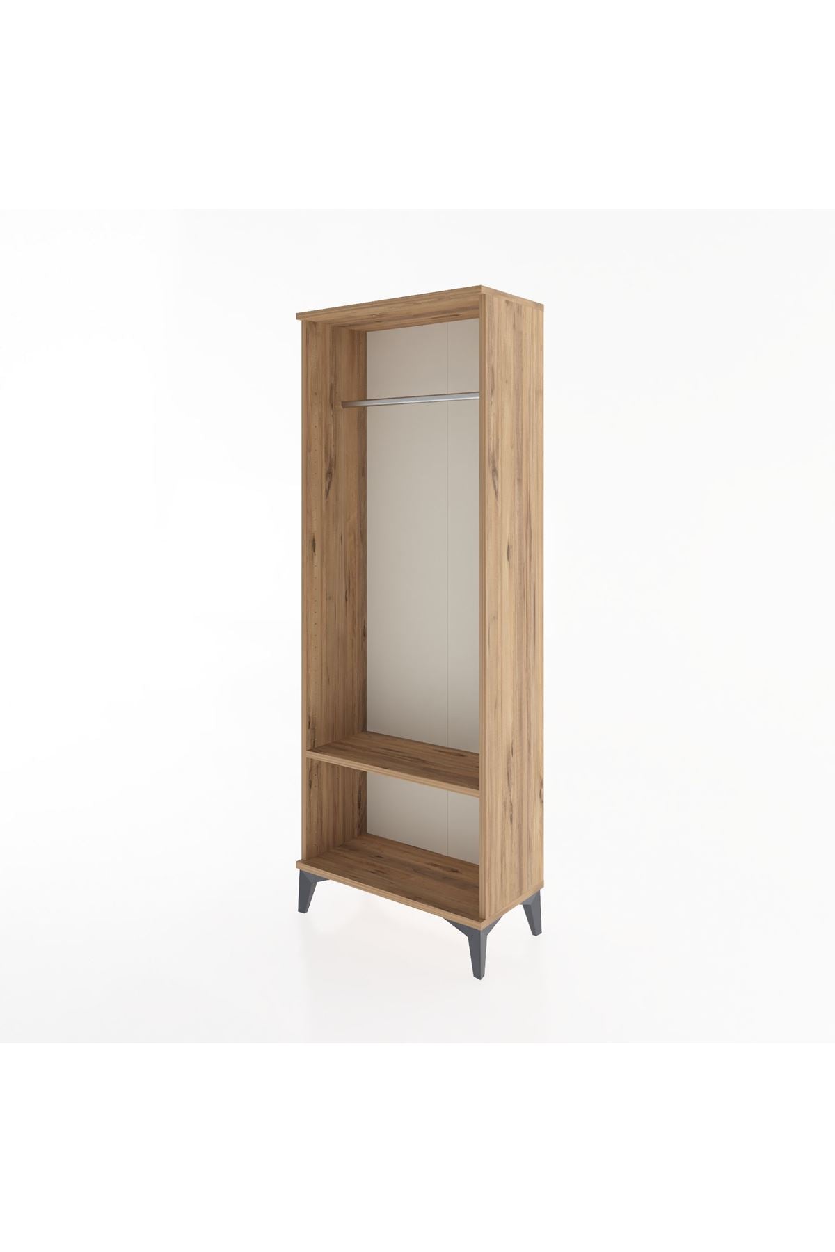 Arges Dolap Tek Raflı Kapaklı Tek Askılı 60x30x163 - S20M128V9A