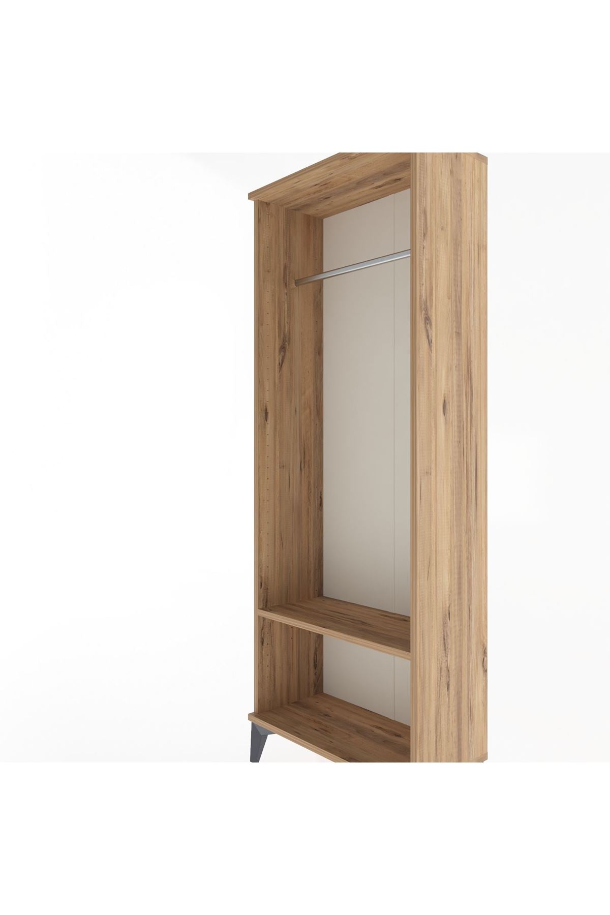 Arges Dolap Tek Raflı Kapaklı Tek Askılı 60x30x163 - S20M128V9A