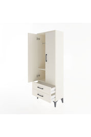 Arges Dolap 2 Raflı 2 Çekmeceli Tek Askılı 60x30x163 - S20M130V1A