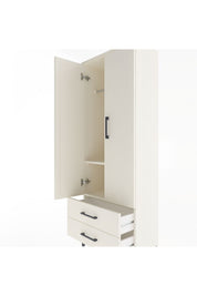 Arges Dolap 2 Raflı 2 Çekmeceli Tek Askılı 60x30x163 - S20M130V1A