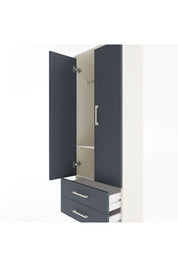 Arges Dolap 2 Raflı 2 Çekmeceli Tek Askılı 60x30x163 - S20M130V2A
