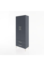 Arges Dolap 2 Raflı 2 Çekmeceli Tek Askılı 60x30x163 - S20M130V5A