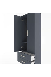 Arges Dolap 2 Raflı 2 Çekmeceli Tek Askılı 60x30x163 - S20M130V5A