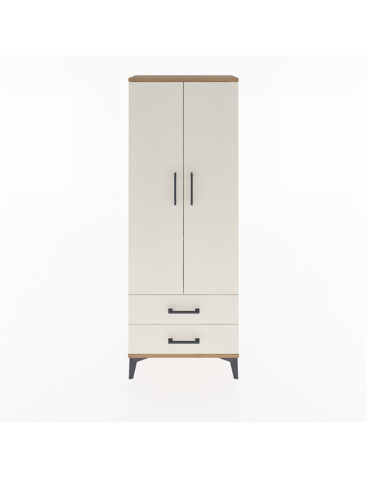 Arges Dolap 2 Raflı 2 Çekmeceli Tek Askılı 60x30x163 - S20M130V7A