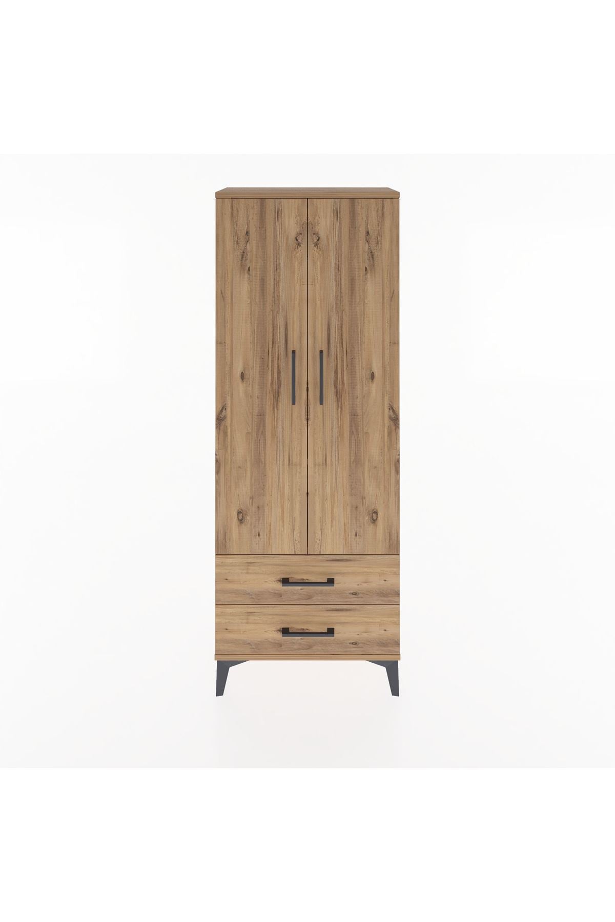 Arges Dolap 2 Raflı 2 Çekmeceli Tek Askılı 60x30x163 - S20M130V9A