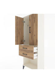 Arges Dolap Tek Raflı 2 Çekmeceli Tek Askılı 60x30x163 - S20M131V3A