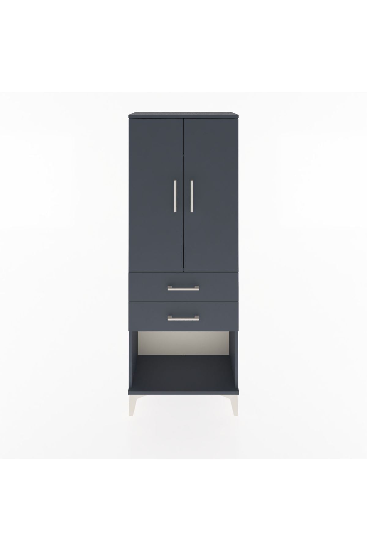 Arges Dolap Tek Raflı 2 Çekmeceli Tek Askılı 60x30x163 - S20M131V5A