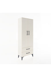 Arges Dolap Tek Raflı 2 Çekmeceli Tek Askılı 60x30x163 - S20M132V1A