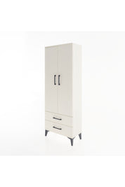 Arges Dolap Tek Raflı 2 Çekmeceli Tek Askılı 60x30x163 - S20M132V1A