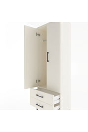 Arges Dolap Tek Raflı 2 Çekmeceli Tek Askılı 60x30x163 - S20M132V1A