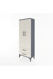 Arges Dolap Tek Raflı 2 Çekmeceli Tek Askılı 60x30x163 - S20M132V4A