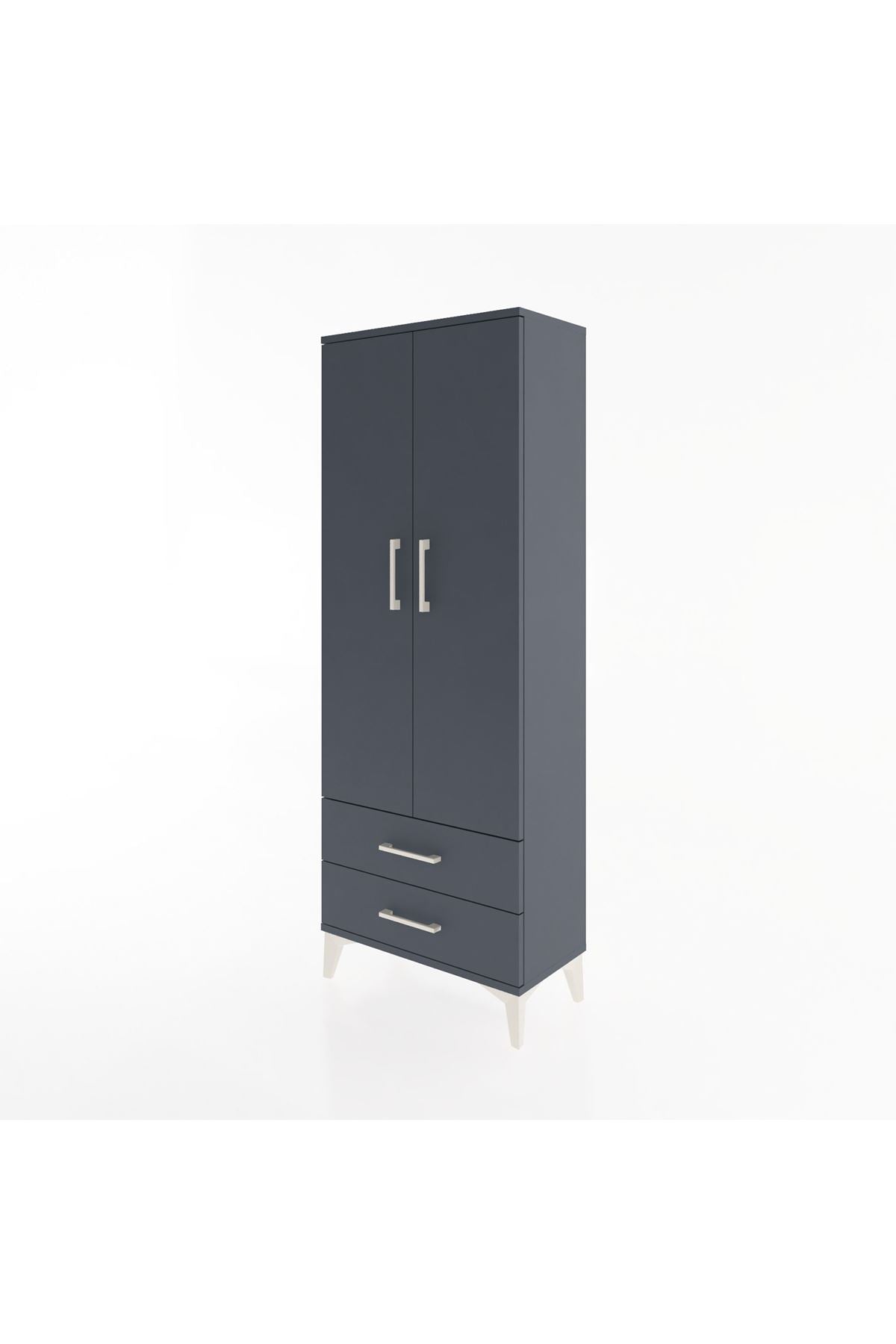 Arges Dolap Tek Raflı 2 Çekmeceli Tek Askılı 60x30x163 - S20M132V5A