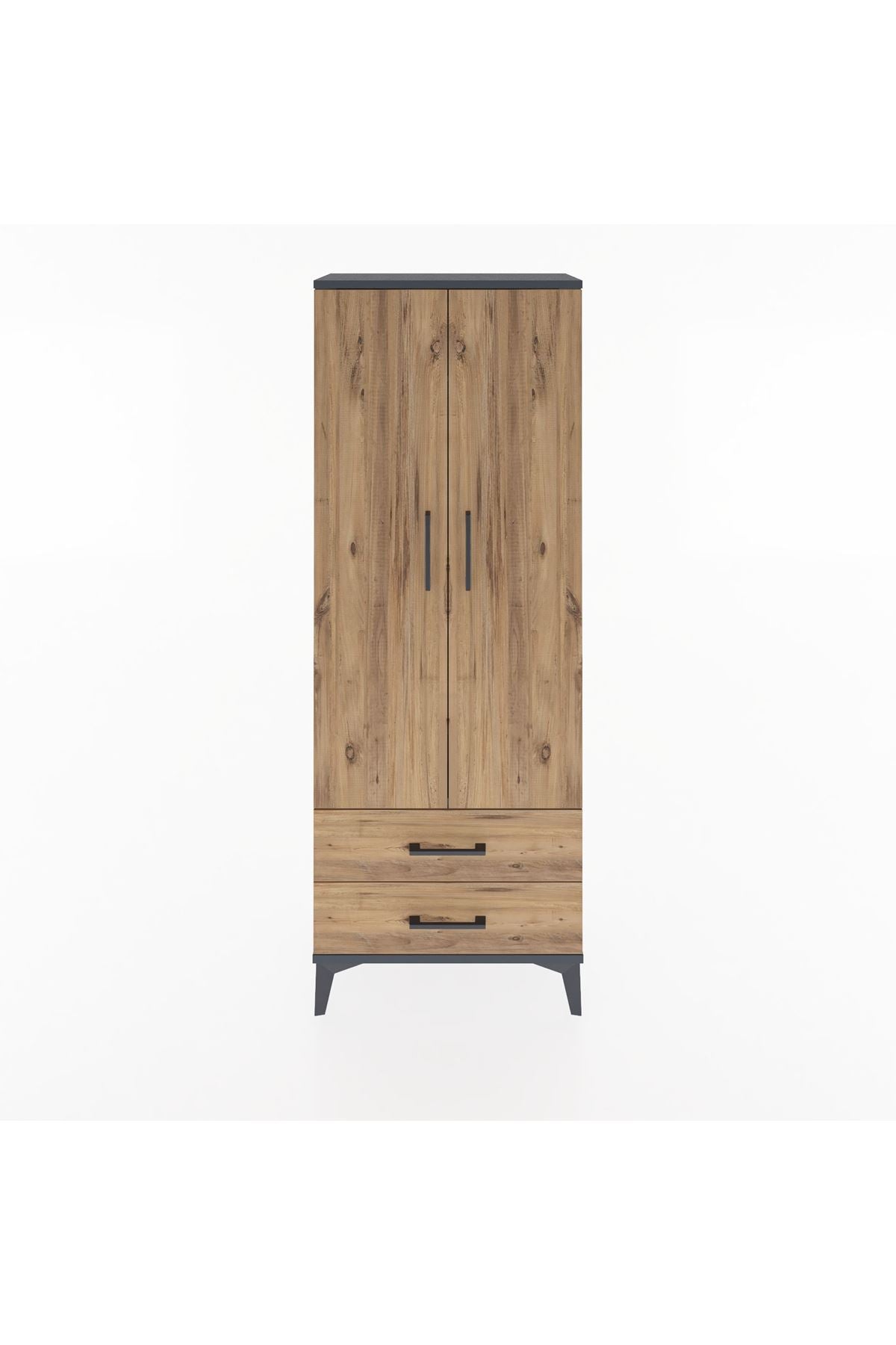 Arges Dolap Tek Raflı 2 Çekmeceli Tek Askılı 60x30x163 - S20M132V6A