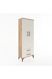 Arges Dolap Tek Raflı 2 Çekmeceli Tek Askılı 60x30x163 - S20M132V7A