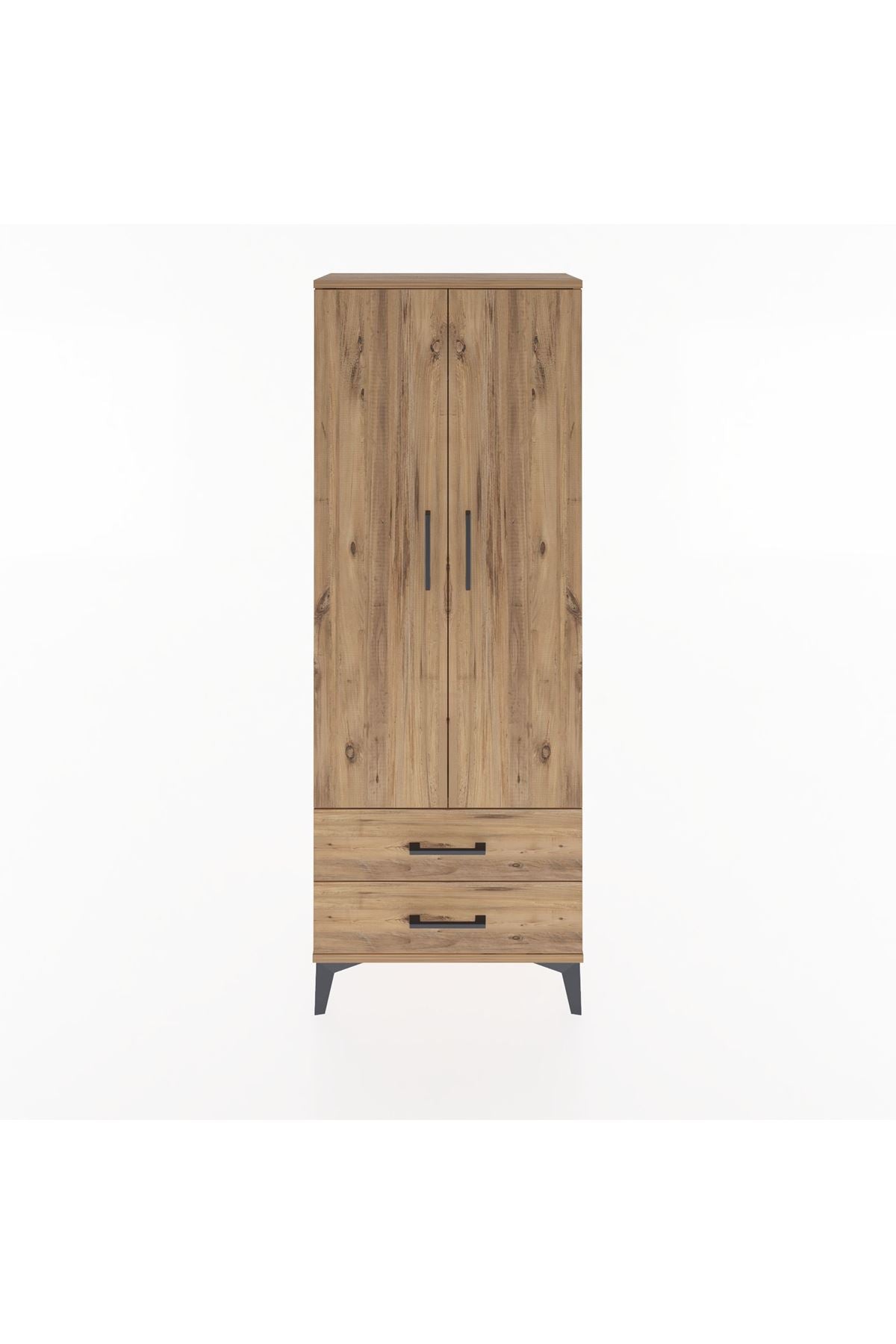 Arges Dolap Tek Raflı 2 Çekmeceli Tek Askılı 60x30x163 - S20M132V9A