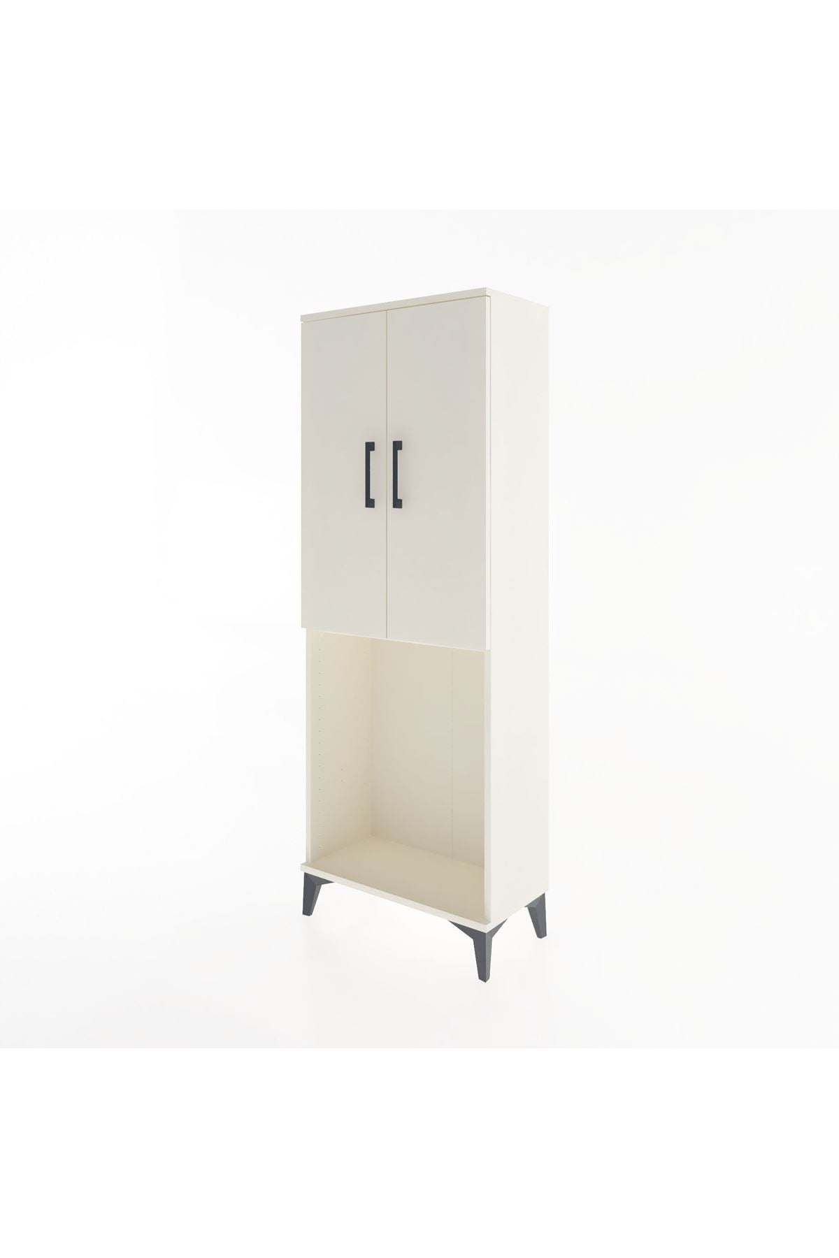 Arges Dolap Tek Raflı 2 Kapaklı Tek Askılı 60x30x163 - S20M133V1A