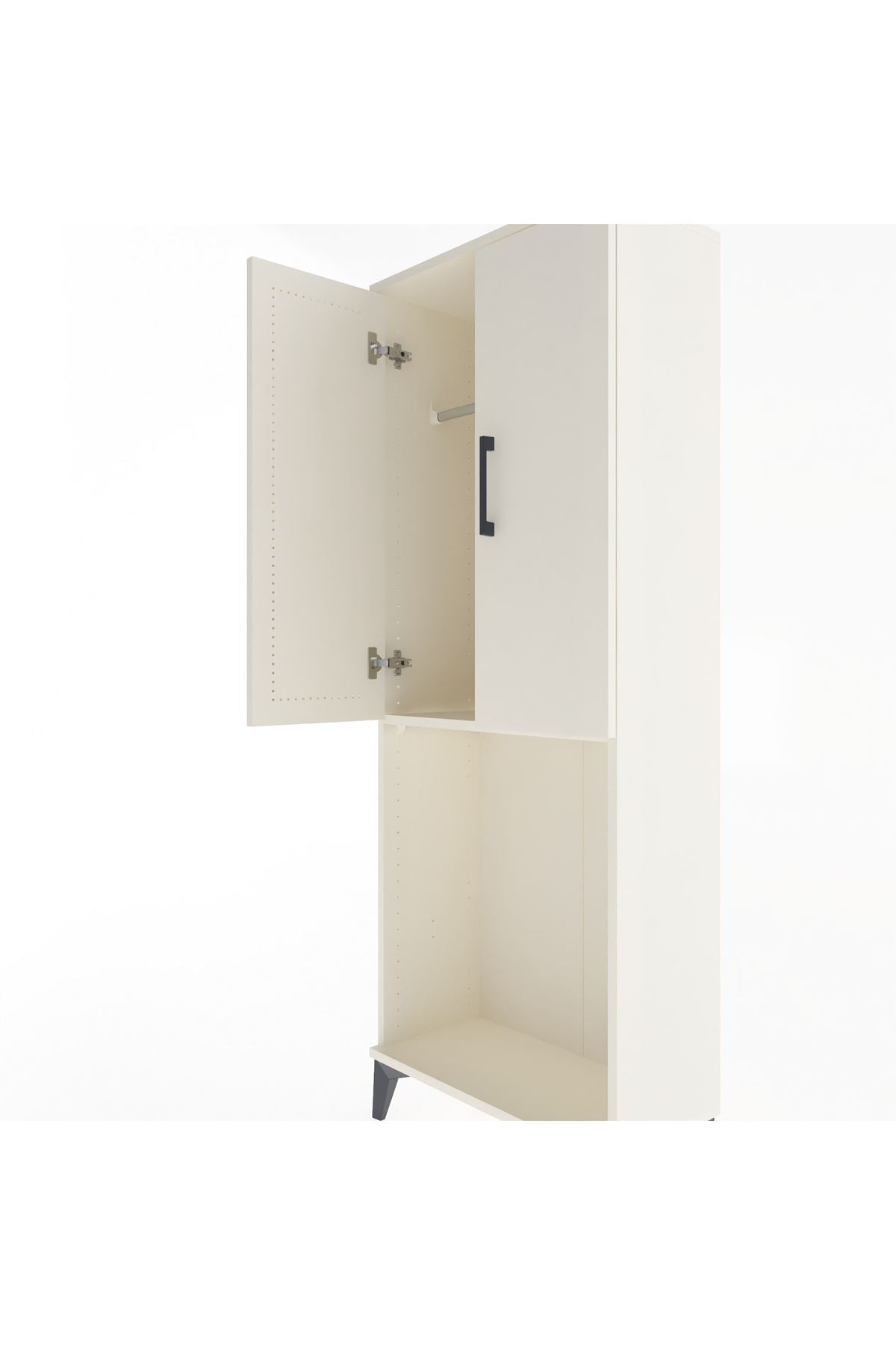 Arges Dolap Tek Raflı 2 Kapaklı Tek Askılı 60x30x163 - S20M133V1A