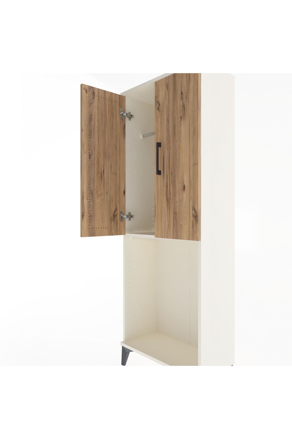 Arges Dolap Tek Raflı 2 Kapaklı Tek Askılı 60x30x163 - S20M133V3A