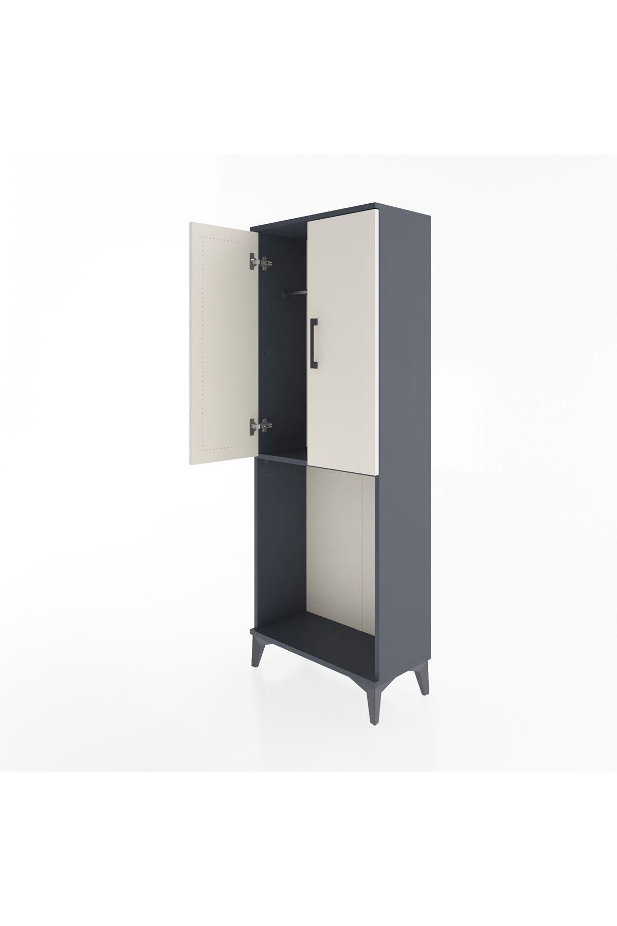 Arges Dolap Tek Raflı 2 Kapaklı Tek Askılı 60x30x163 - S20M133V4A