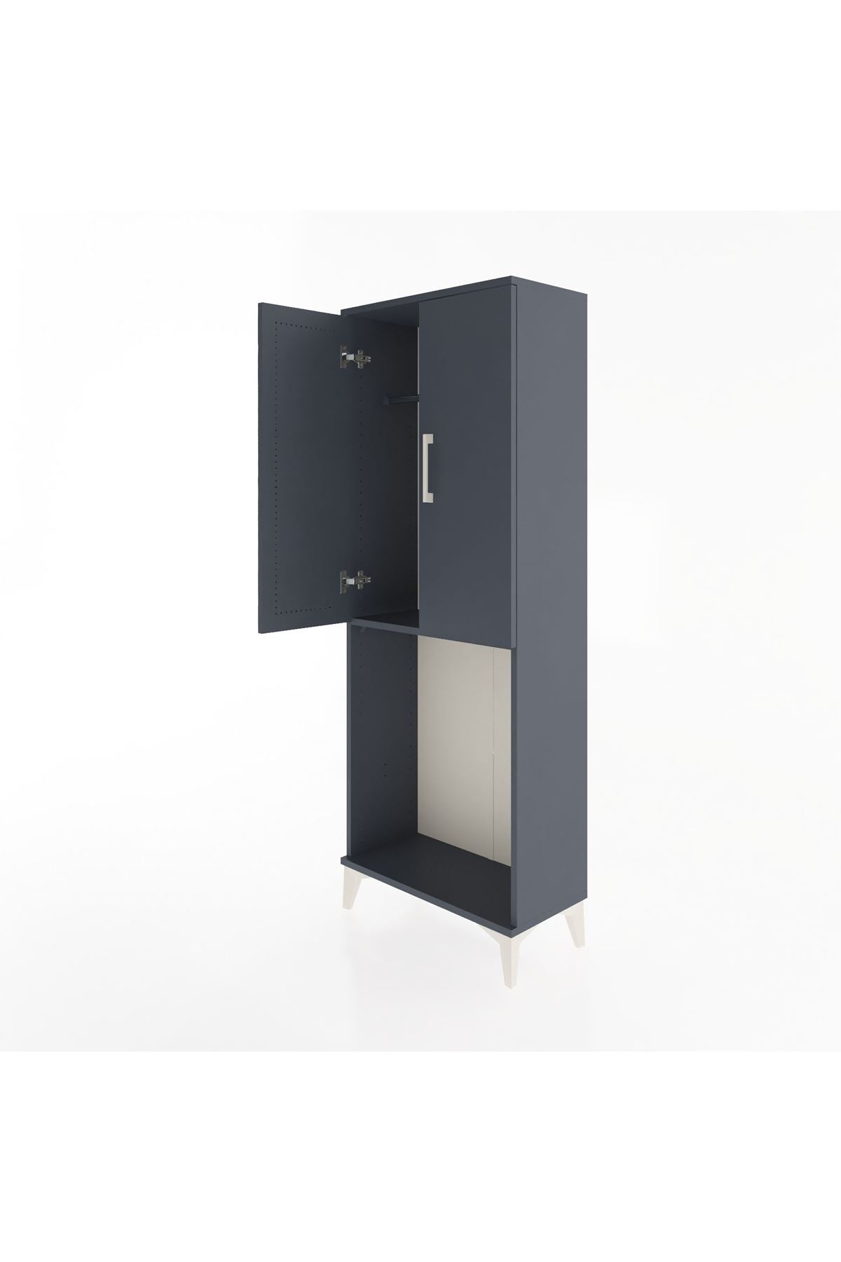 Arges Dolap Tek Raflı 2 Kapaklı Tek Askılı 60x30x163 - S20M133V5A