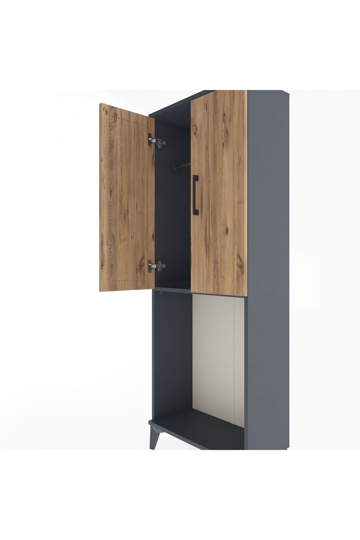 Arges Dolap Tek Raflı 2 Kapaklı Tek Askılı 60x30x163 - S20M133V6A