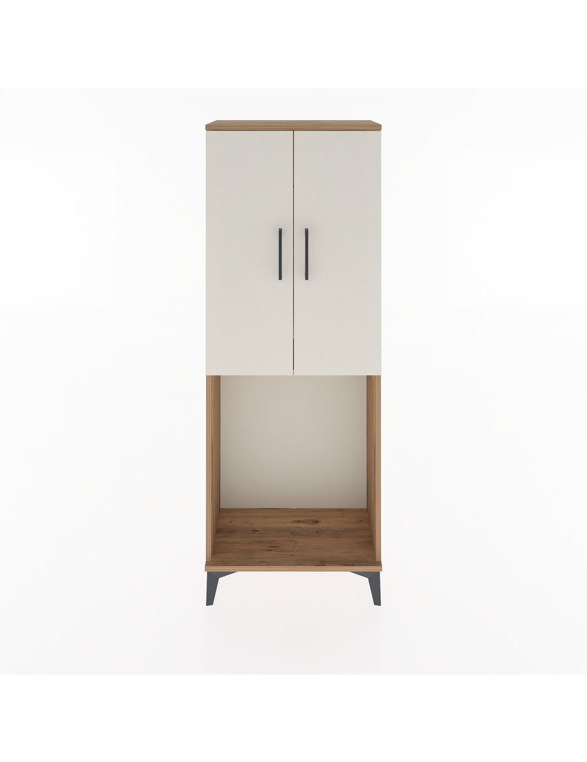 Arges Dolap Tek Raflı 2 Kapaklı Tek Askılı 60x30x163 - S20M133V7A
