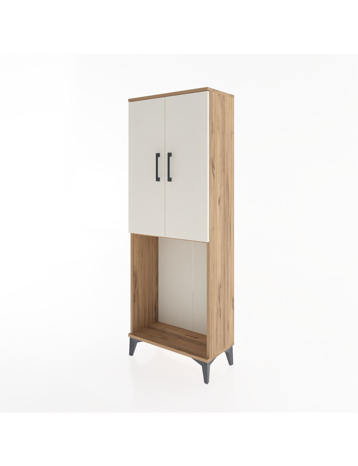 Arges Dolap Tek Raflı 2 Kapaklı Tek Askılı 60x30x163 - S20M133V7A
