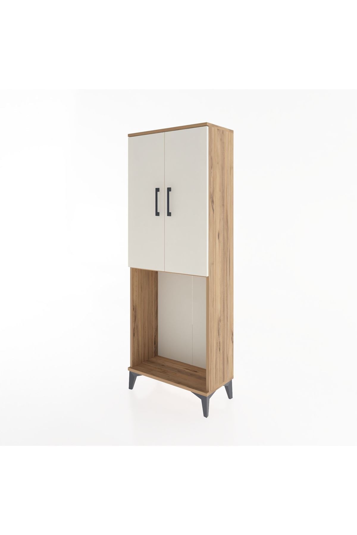 Arges Dolap Tek Raflı 2 Kapaklı Tek Askılı 60x30x163 - S20M133V7A