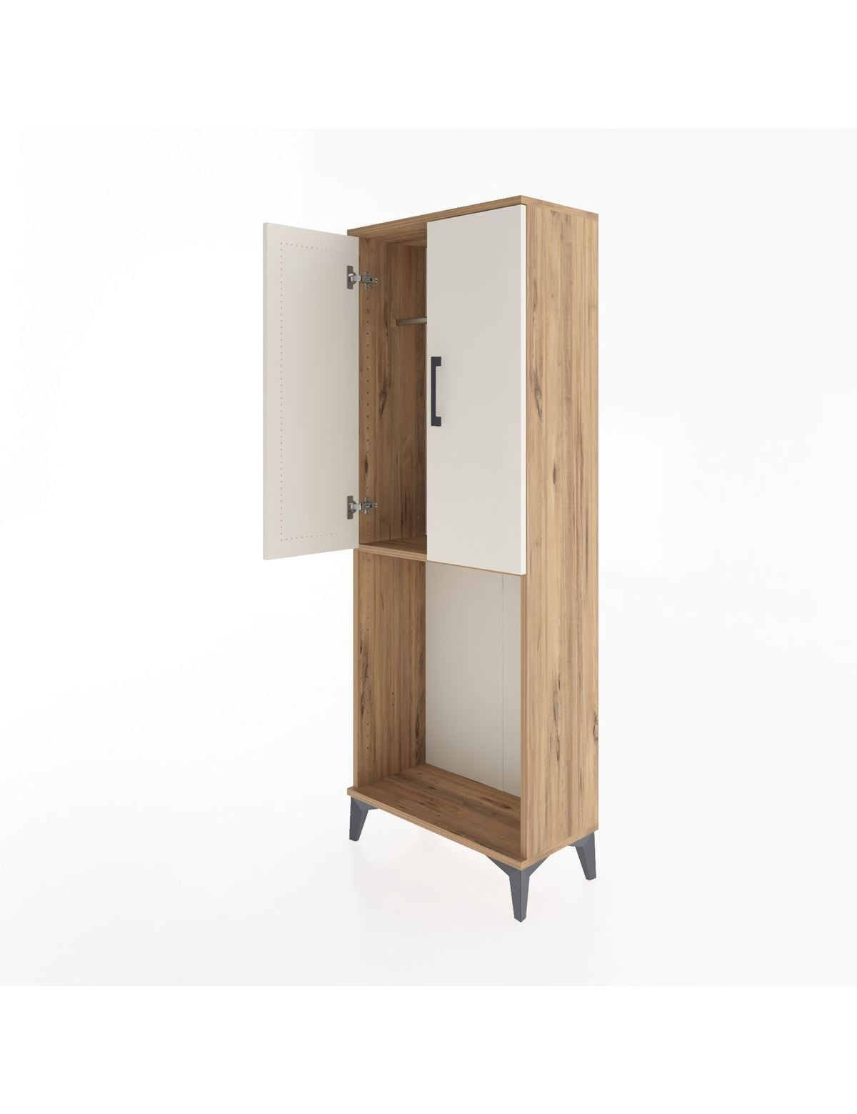 Arges Dolap Tek Raflı 2 Kapaklı Tek Askılı 60x30x163 - S20M133V7A