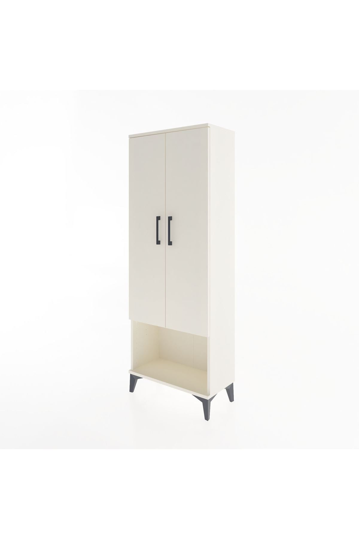 Arges Dolap 2 Raflı 2 Kapaklı Tek Askılı 60x30x163 - S20M134V1A