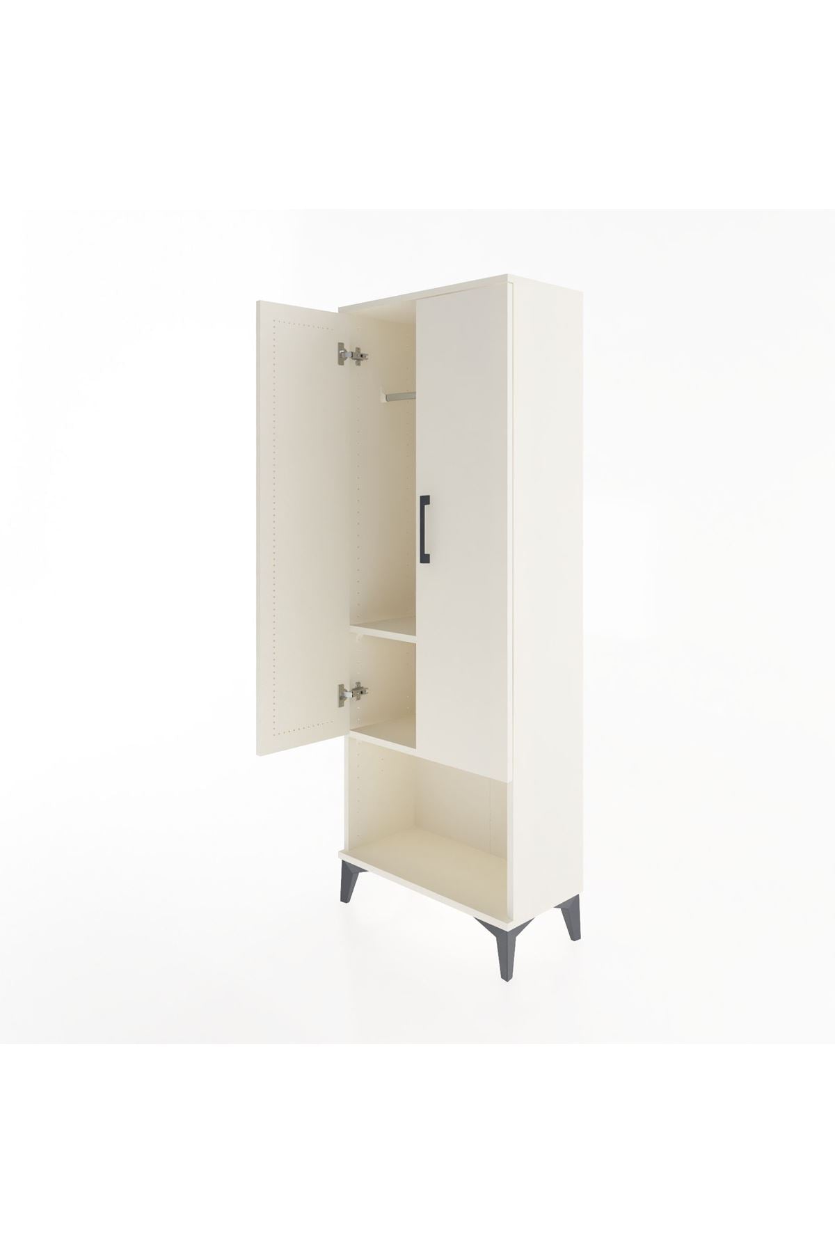 Arges Dolap 2 Raflı 2 Kapaklı Tek Askılı 60x30x163 - S20M134V1A