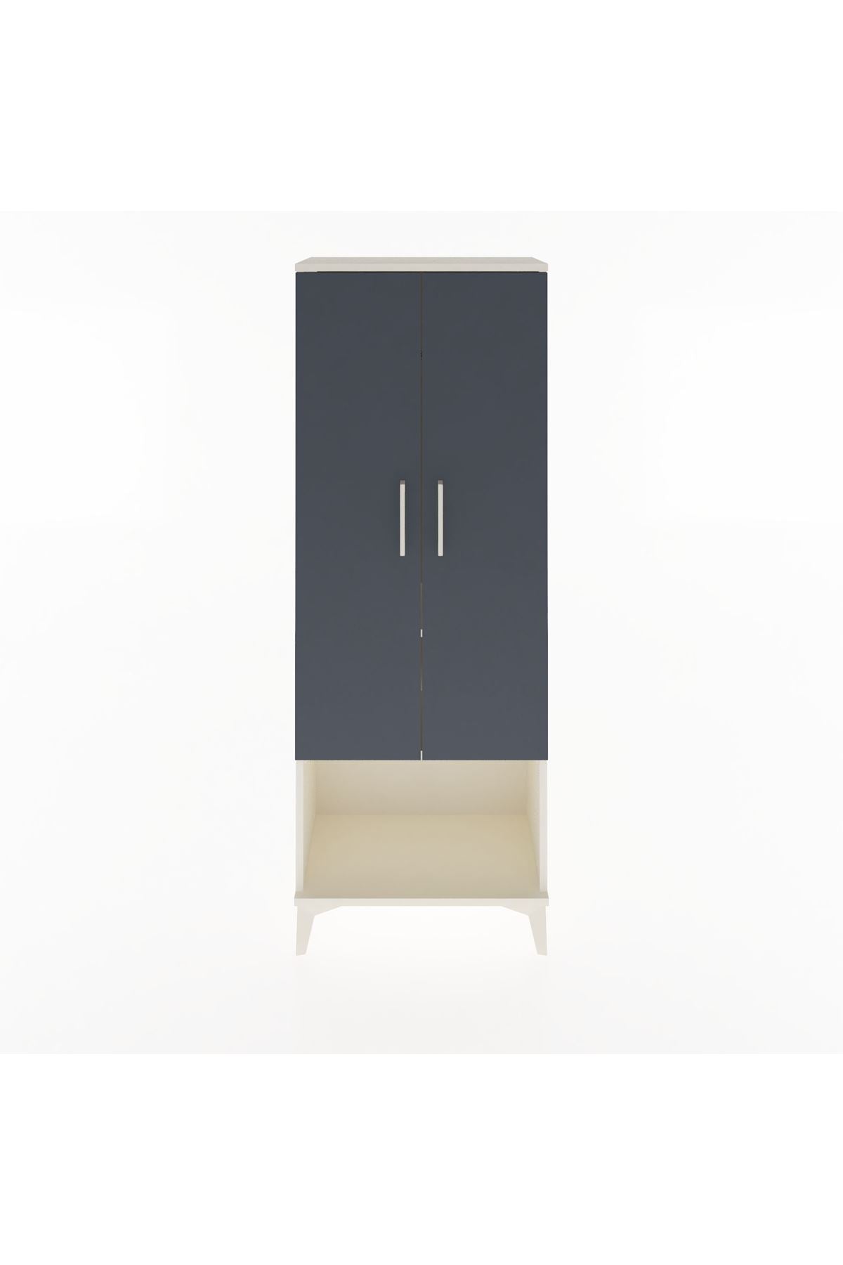 Arges Dolap 2 Raflı 2 Kapaklı Tek Askılı 60x30x163 - S20M134V2A