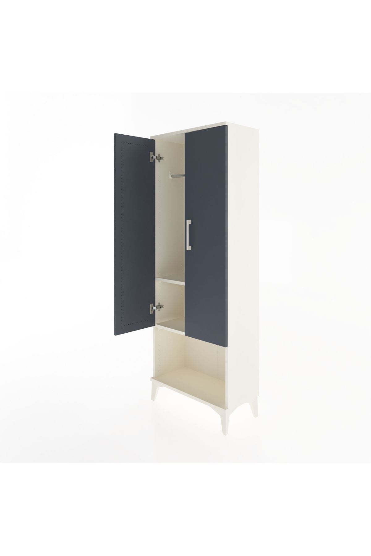 Arges Dolap 2 Raflı 2 Kapaklı Tek Askılı 60x30x163 - S20M134V2A