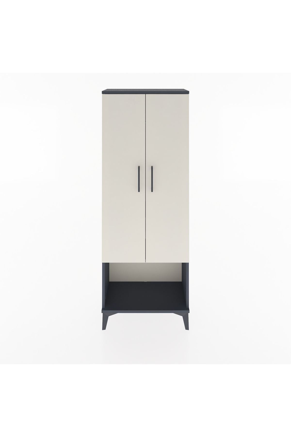 Arges Dolap 2 Raflı 2 Kapaklı Tek Askılı 60x30x163 - S20M134V4A