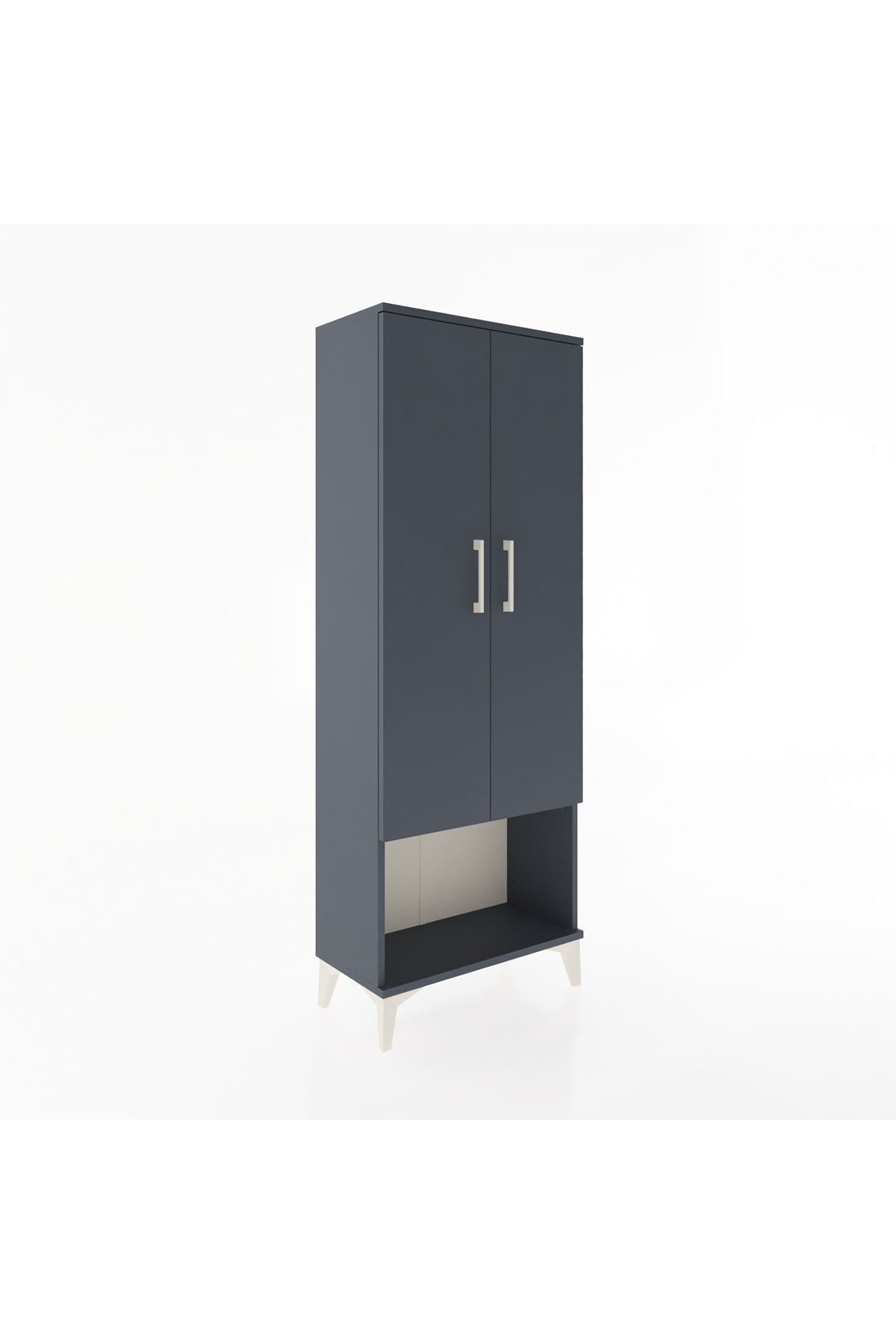 Arges Dolap 2 Raflı 2 Kapaklı Tek Askılı 60x30x163 - S20M134V5A