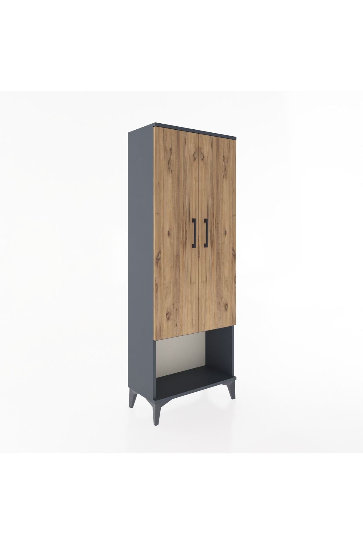 Arges Dolap 2 Raflı 2 Kapaklı Tek Askılı 60x30x163 - S20M134V6A