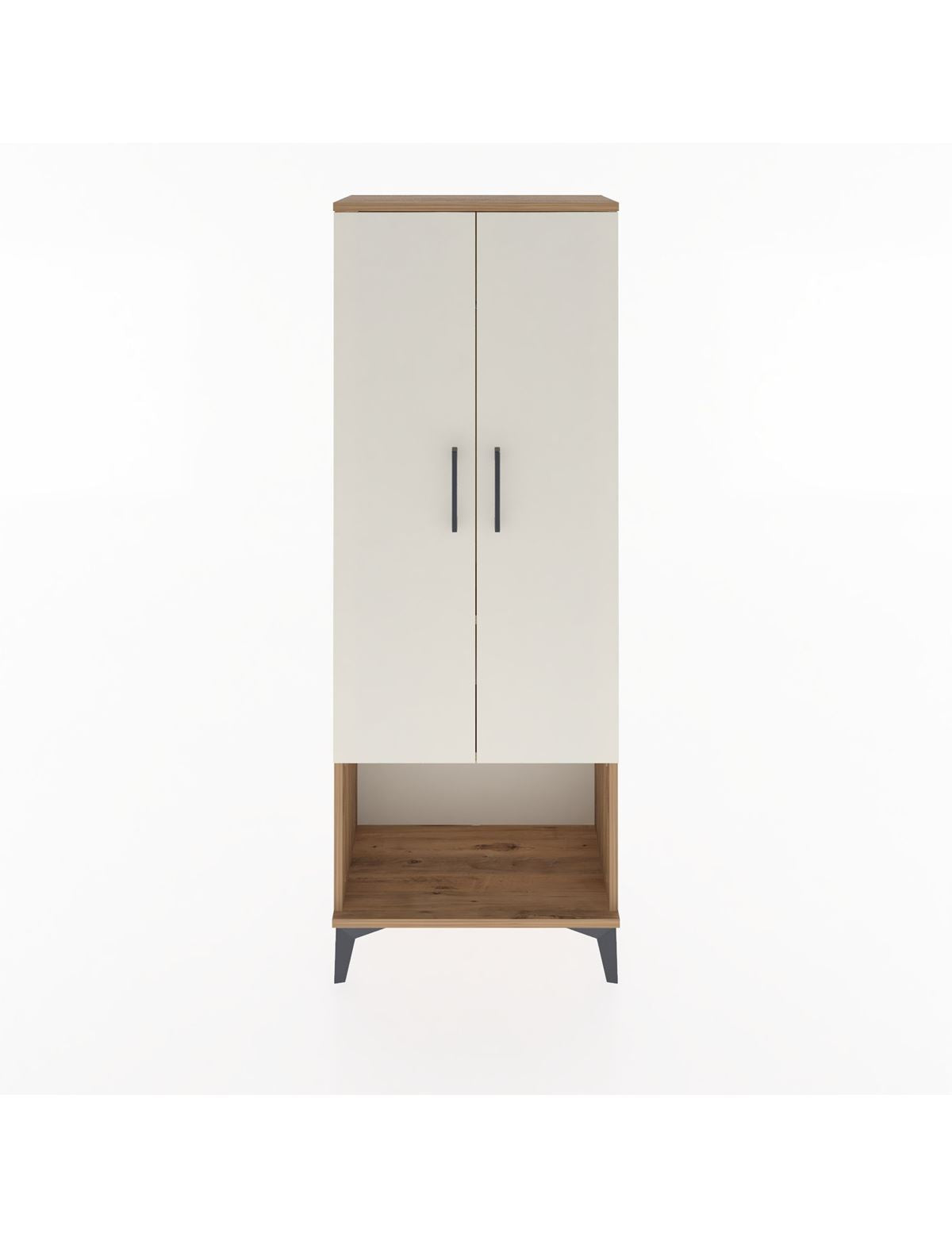 Arges Dolap 2 Raflı 2 Kapaklı Tek Askılı 60x30x163 - S20M134V7A