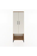 Arges Dolap 2 Raflı 2 Kapaklı Tek Askılı 60x30x163
