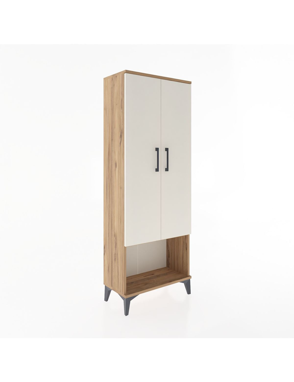 Arges Dolap 2 Raflı 2 Kapaklı Tek Askılı 60x30x163 - S20M134V7A
